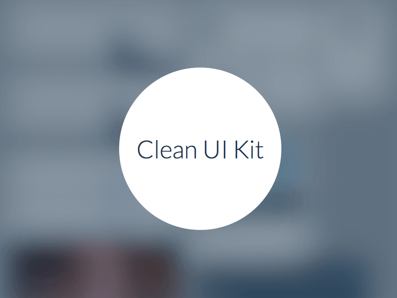 Clean UI Kit Demo Sketch Resource